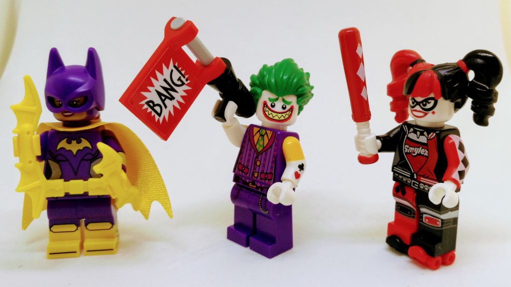 Lego Batman Batgirl, Joker und Harley Quinn